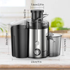 Extracteur de Jus Electrique de 500W en acier Inoxydable