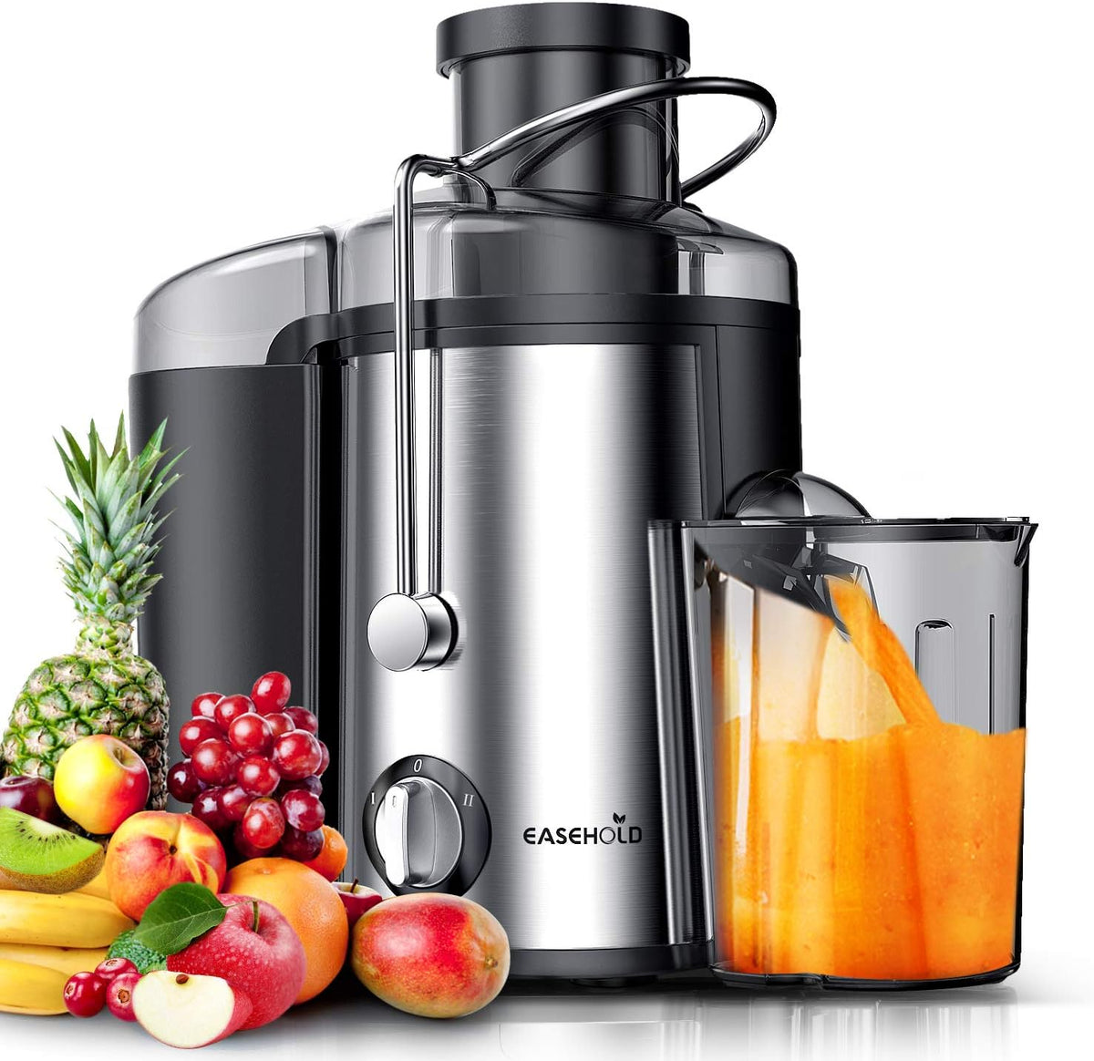 Extracteur de Jus Electrique de 500W en acier Inoxydable