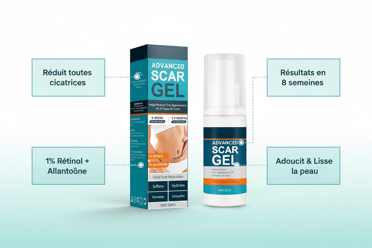 Advanced Scar GEL - infographie description