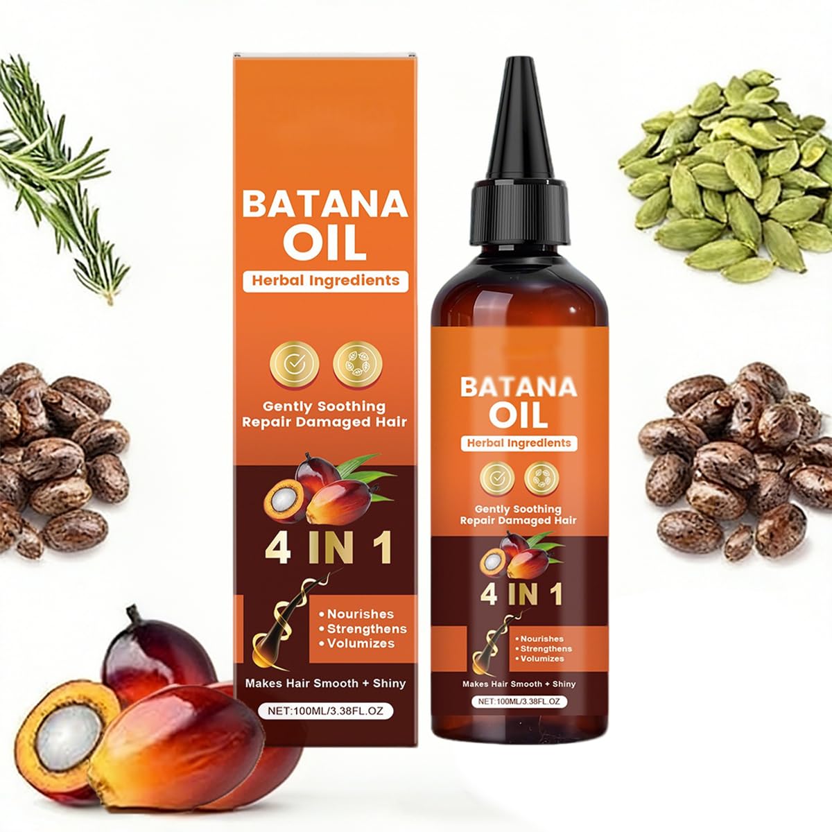 Batana Oil 4 en 1 – Huile Capillaire Réparatrice & Nourrissante