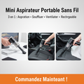 Visuel publicitaire - Mini Aspirateur Portable